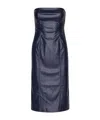 Rotate Birger Christensen Dress Rotate Woman Color Blue In Black