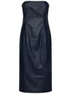 Rotate Birger Christensen Braided Midi Dress In Blue