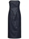 Rotate Birger Christensen Braided Midi Dress In Blue