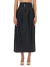 Rotate Birger Christensen Rotate Birgerchristensen Braided Skirt In Black