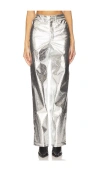 Rotate Birger Christensen Rotate Braided Straight Trousers In 실버