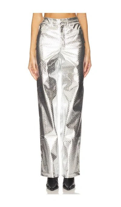 ROTATE BIRGER CHRISTENSEN BRAIDED STRAIGHT PANTS