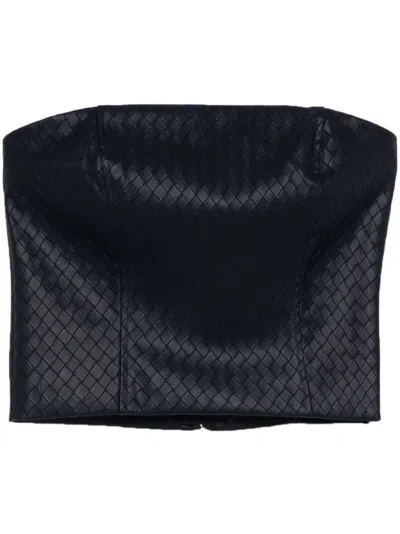 Rotate Birger Christensen Braided Top In Blue