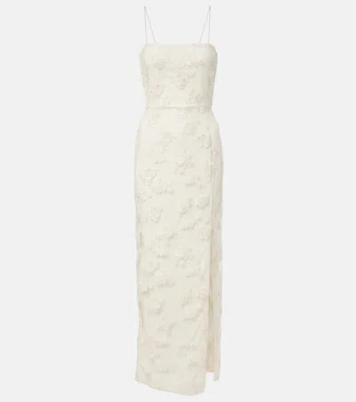 Rotate Birger Christensen Bridal Beaded Bustier Dress In White