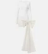 Rotate Birger Christensen Bridal Bow-detail Sequined Minidress In White