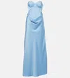 Rotate Birger Christensen Bridal Corset Gown In Blue
