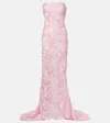 Rotate Birger Christensen Bridal Embroidered Gown In Pink