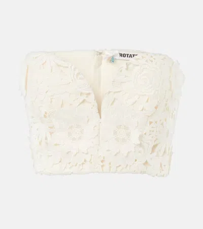 Rotate Birger Christensen Bridal Lace Bustier In White