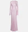 Rotate Birger Christensen Bridal Satin Gown In Pink