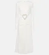 Rotate Birger Christensen Bridal Sequined Cutout Midi Dress In White