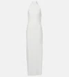 Rotate Birger Christensen Bridal Sequined Halterneck Gown In White