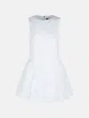 Rotate Birger Christensen Bright White Cotton Poplin Mini Dress