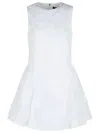 Rotate Birger Christensen Rotate Bright White Cotton Poplin Mini Dress In White
