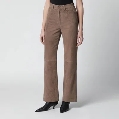 Rotate Birger Christensen Brown Suede Trousers