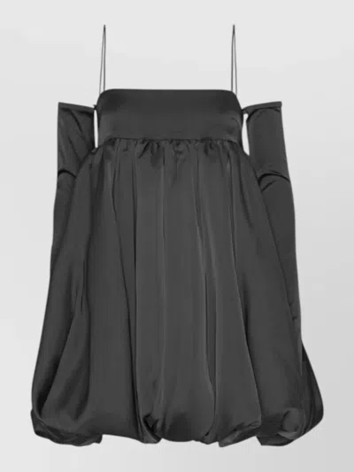 Rotate Birger Christensen Rotate Birgerchristensen Mini Bubble Dress In Black