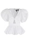 Rotate Birger Christensen Rotate White Cotton Blouse Women In White