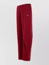 Rotate Birger Christensen Burgundy Cotton Trousers Elastic Waistband In Red