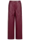 Rotate Birger Christensen Rotate Burgundy Polyester Pants In Brown