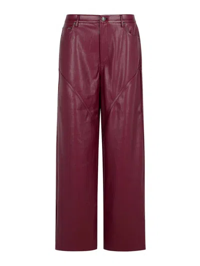 ROTATE BIRGER CHRISTENSEN PANTALÓN CASUAL - ROJO OSCURO