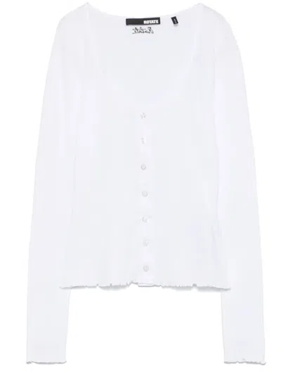 Rotate Birger Christensen Button-up Long-sleeve Top In White