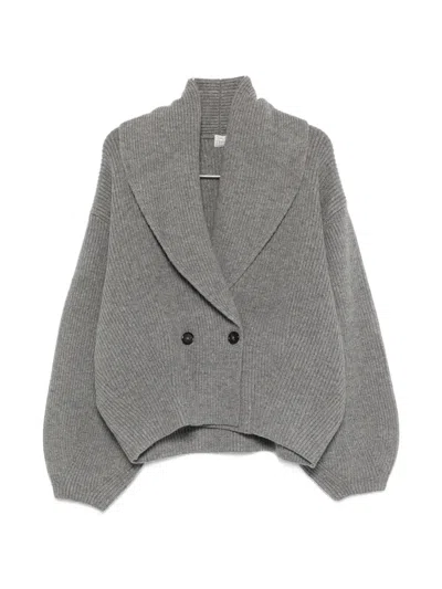 Rotate Birger Christensen Buttoned Cardigan In Gray