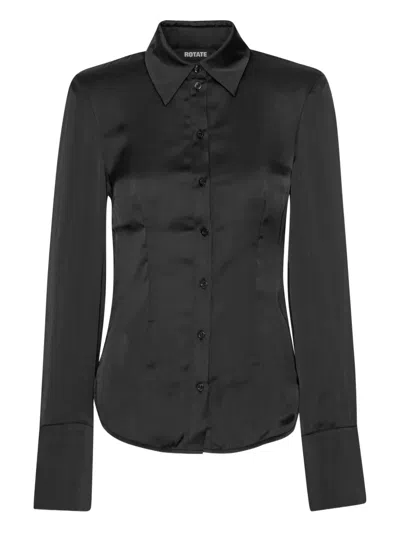 Rotate Birger Christensen Button-fastening Shirt In Black