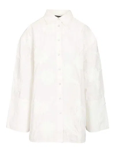 Rotate Birger Christensen Oversized Shirt In White