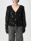Rotate Birger Christensen Sequin-embellished Cardigan In Black