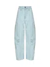Rotate Birger Christensen Cargo Jeans In Blue
