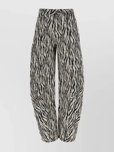 ROTATE BIRGER CHRISTENSEN CARGO PANTS IN PRINTED TWILL