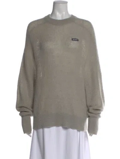 Pre-owned Rotate Birger Christensen Cashmere Crew Neck Sweater In Gray