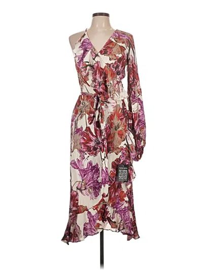 Pre-owned Rotate Birger Christensen Casual Dress In Burgundy