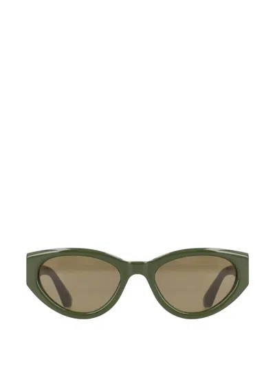 Rotate Birger Christensen Cat Eye Sunglasses Modern Frame Style In Green