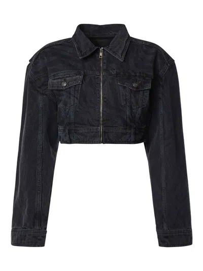 ROTATE BIRGER CHRISTENSEN ZEBRA DENIM JACKET