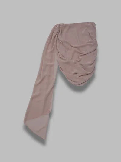 Rotate Birger Christensen Chiffon Draped Skirt In Pink