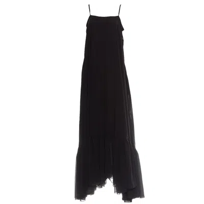 Rotate Birger Christensen Flared Sleeveless Dress In Black