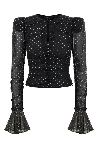 ROTATE BIRGER CHRISTENSEN 'CHIFFON RUCHED' BLOUSE