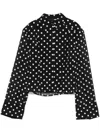 Rotate Birger Christensen Chiffon Shirt In Black