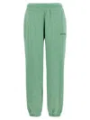 Rotate Birger Christensen Joggers With Elastic Cuffs And Waistband In Green