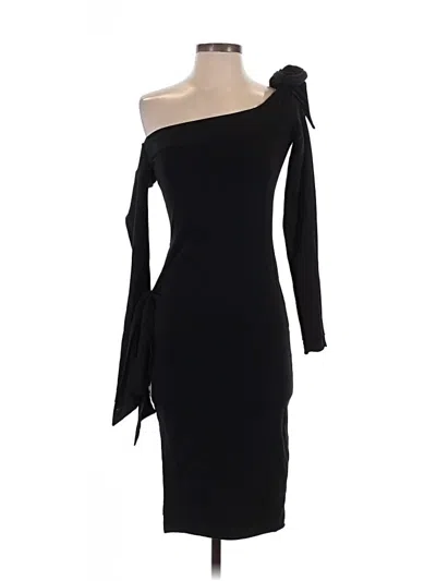 Pre-owned Rotate Birger Christensen Cocktail Dress In Black