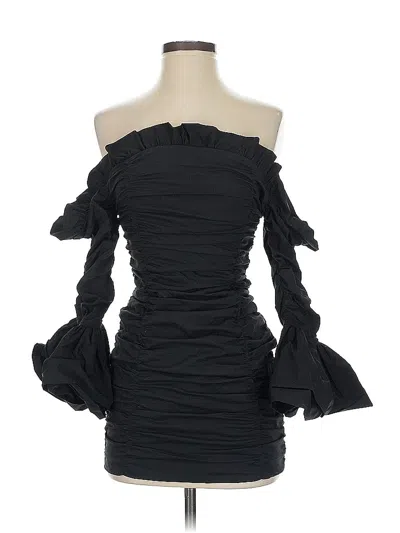 Pre-owned Rotate Birger Christensen Cocktail Dress In Black