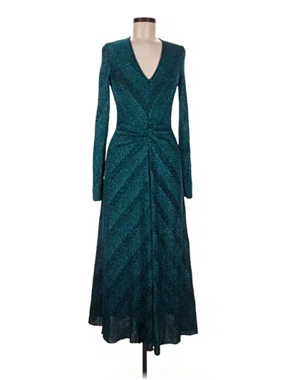 Pre-owned Rotate Birger Christensen Cocktail Dress In Teal