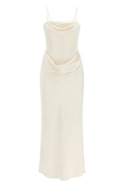 Rotate Birger Christensen 'corsage Long' Dress In White