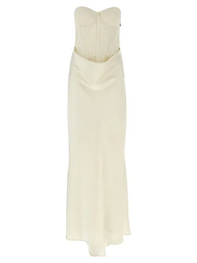 Rotate Birger Christensen Corset Dress In Neutral