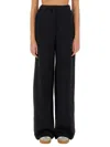 Rotate Birger Christensen Rotate Birgerchristensen Cotton Fleece Pants In Black