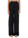 Rotate Birger Christensen Rotate Birgerchristensen Cotton Fleece Pants In Black