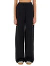 Rotate Birger Christensen Rotate Birgerchristensen Cotton Fleece Pants In Black