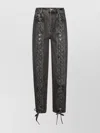 Rotate Birger Christensen Cotton Mini Skirt Lace-up Detail