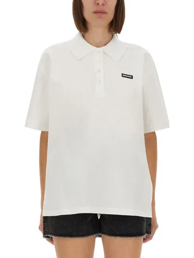 Rotate Birger Christensen Cotton Polo In White