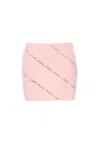 Rotate Birger Christensen Crystal Poplin Cotton Poplin Miniskirt In Balletslipper